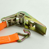 Cargo Lashing Strap Polyester Ratchet Tie Down / European Ratchets for moving 2.5CM