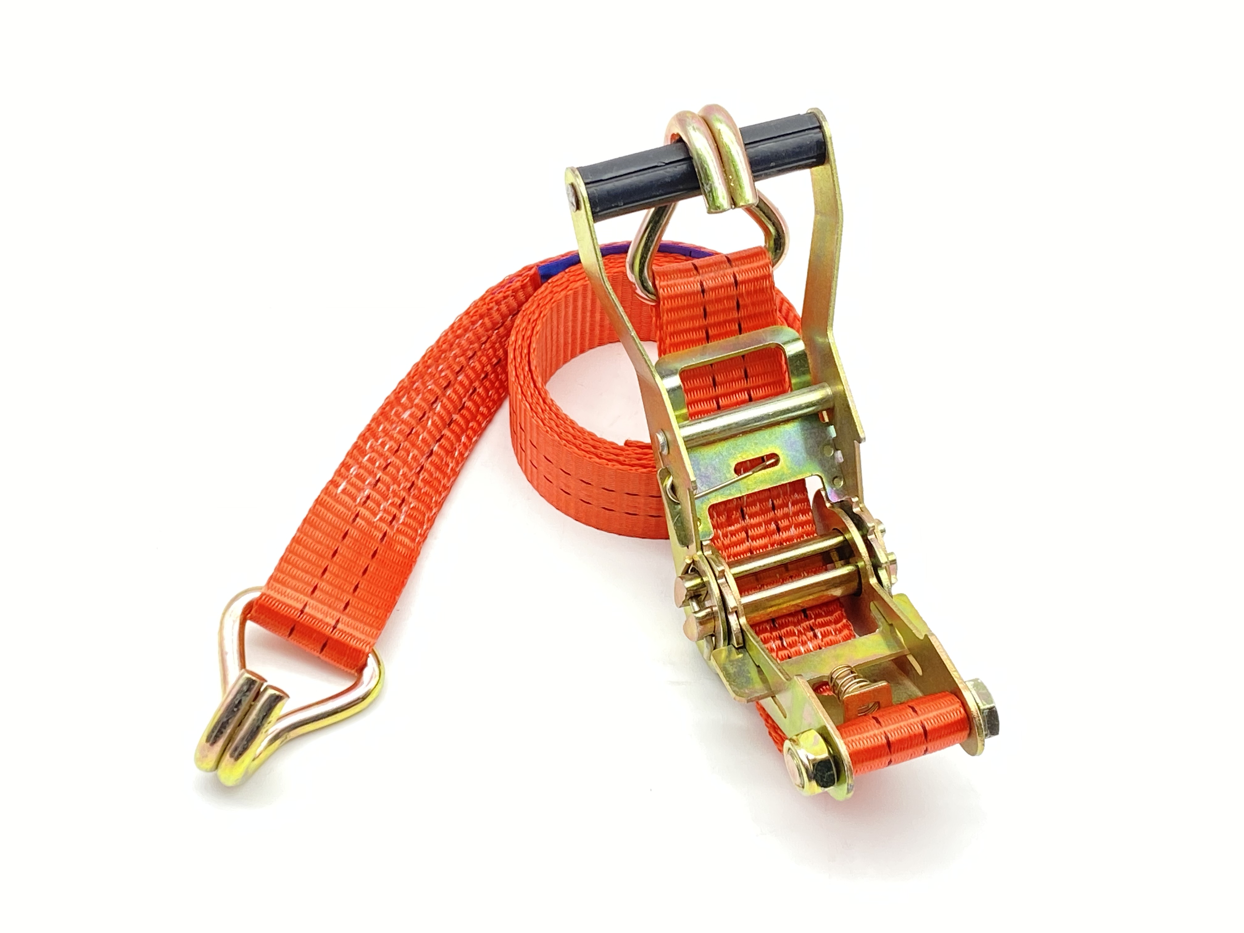 Ratchet Tie Down Strap/Cargo Lashing Strap Belt ສໍາລັບລົດບັນທຸກ 3.8CM